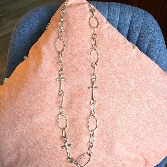 Jewelry - Silver‎ Chain Cross Necklace